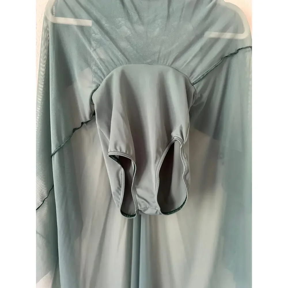 WEISSMAN Lyrical High Low Chiffon Lace Dance Costume in Seafoam Size MC